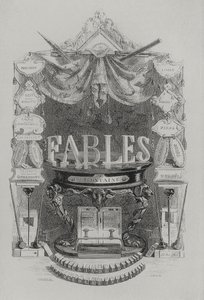 Fables de las Fountaine címlapja alkotó: Grandville