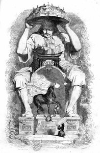 Illusztráció a Jonathan Swift által írt Gulliver utazásaihoz