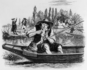 La Fontaine meséje (Jean de La Fontaine) : J.J. Grandville metszete, 1838-40 körül.