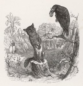 La Fontaine meséje: 1860 körül (metszet).