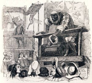 A majom és a leopárd (Le singe et le leopard) - La Fontaine meséi alkotó: Grandville
