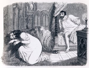 A punci nővé változott (La chatte metamorphose en femme) - La Fontaine meséi alkotó: Grandville
