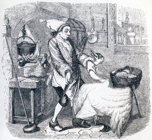 A hattyú és a szakács – La Fontaine meséi alkotó: Grandville