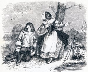 Tircis és Amarante – La Fontaine meséi alkotó: Grandville