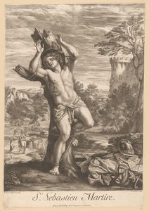 H. Sebastian St. Sebastien Martire (cím a tárgyon)