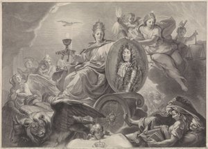 XIV. Lajos francia király allegorikus portréja