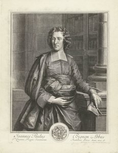Jean Paul Bignon portréja Joannes Paulus Bignon Abbas (cím a tárgyon) alkotó: Gérard Edelinck
