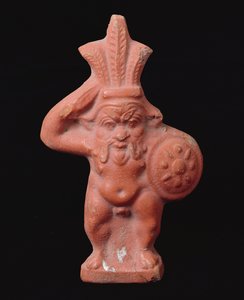 Bes egyiptomi háziisten szobra