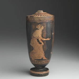 Tetőtér Lekythos (csúszómázas cserép) alkotó: Greek
