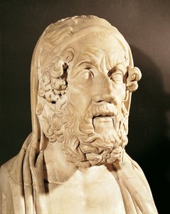 Homérosz mellszobra, hellenisztikus időszak (i.e. 330-20) (márvány)