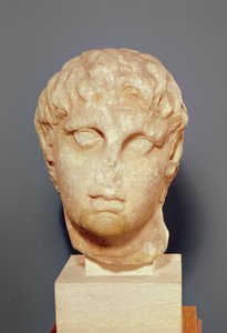 Az egyik diadochi feje vagy III. Sándor feje (Kr. e. 356-323) (márvány)