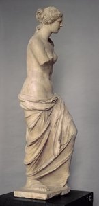 Venus de Milo, oldalnézet, görög, hellenisztikus időszak, ie 100-130 körül (márvány) (elölnézeti lásd: 14152)