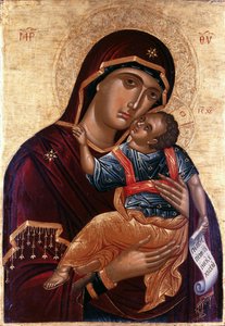 A gyengédség Szűzanya Eleusa szűz alkotó: Greek icon