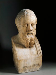 Hérodotosz mellszobra, ie 4. század (márványszobor)