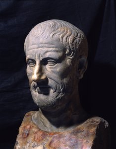 Theophraste (Kr. e. 372-287) görög filozófus ábrázolása.