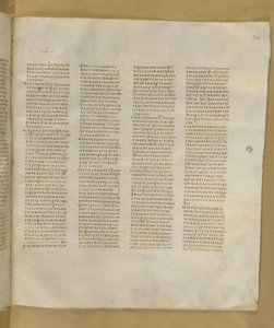 Codex Sinaiticus, Add. MS 43725, f.304r, c.325-375 (tinta pergamenre) alkotó: Greek School