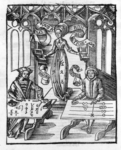 Liberal Arts: Aritmetic – Gregor Reisch (1467-1525) „filozófiai százszorszép” című könyvében. Bála