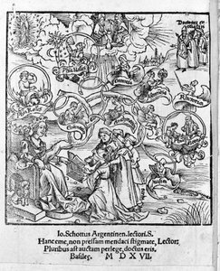 A liberális művészetek: a trivium és a quadrivium - Gregor Reisch (1467-1525) „Margarita Philosophica” című művében. Bála