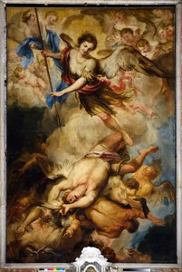 Szent Mihály arkangyal Győzd le a lázadó angyalokat, 1680 körül