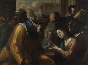 Krisztus vitatkozik az orvosokkal, 1660-as évek alkotó: Gregorio Preti