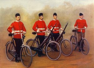„Kerékpárosok – Lancashire Fusiliers”, 1900. alkotó: Gregory and Co