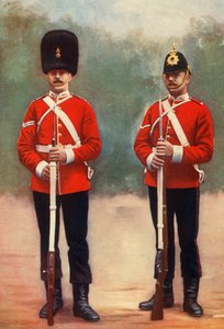 „Northumberland Fusiliers tizedes és DurhamLight Infantry Lance-corporal”, 1901. alkotó: Gregory and Co