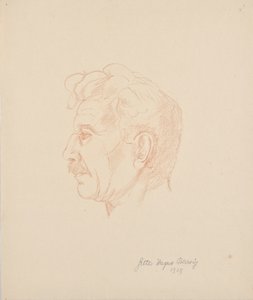 Idősebb Franz Barwig portréja alkotó: Grete Wagner Barwig
