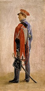 P.M. portréja Kunitsky, Vilmos huszárezred huszárja, Nassau hercege, 1832 alkotó: Grigori Grigorevich Chernetsov