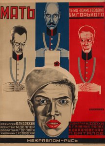Filmplakát Anya M. Gorkij után, 1926