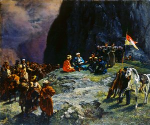 Klüke von Klügenau tábornok és Shamil imám találkozója 1837-ben, 1849-ben.