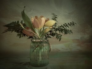 Régi stílusú tulipánok vázában alkotó: Gu and Hongchao
