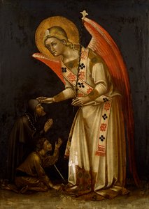 Angel, 1354 körül, Guariento (aktív 1338-1367-ben vagy 1370-ben halt meg), freskó