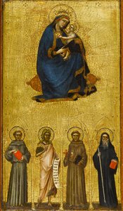 Madonna és gyermek a szentekkel, 1360 körül (tempera és aranylevél nyárfatáblán)