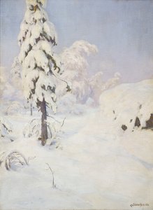 Tél az erdőben alkotó: Gudmund Stenersen