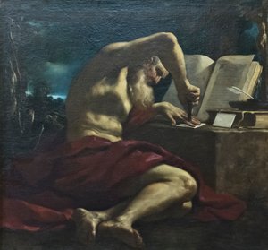 Szent Lukács alkotó: Guercino (1591 1666) (studio)