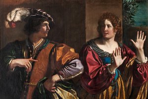 Amnon és Tamar alkotó: Guercino