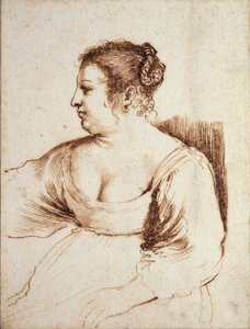 Ülő nő, 1640-1649 alkotó: Guercino