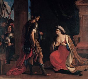 Kleopátra és Octavianus alkotó: Guercino