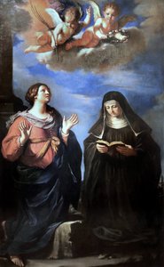 Guercino - Szent Gertrúd és Lucrezia. 1645. alkotó: Guercino