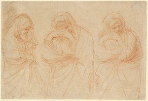 Madonna gyász: Tanulmányok Krisztus síremlékéhez alkotó: Guercino