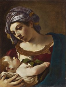 Madonna és gyermeke alkotó: Guercino