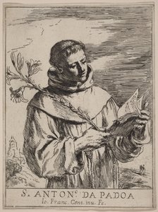 Páduai Szent Antal alkotó: Guercino