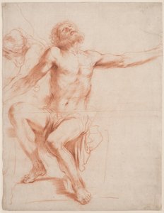 Ülő férfialak, 1618–1919 körül alkotó: Guercino