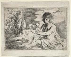 Keresztelő Szent János alkotó: Guercino
