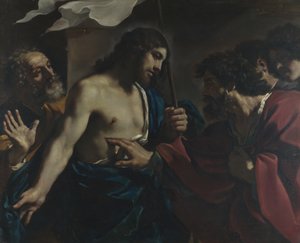 Szent Tamás hitetlensége, 1621 alkotó: Guercino
