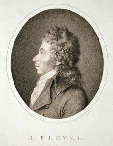 Ignaz Joseph Pleyel (1757-1831) F.W. Nettling metszete. alkotó: Guerin (after)