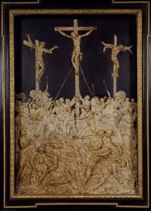 Keresztre feszítés, Guglielmo della Porta (1515-1577), viaszdombormű, Olaszország alkotó: Guglielmo della Porta