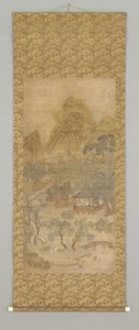Shanshui (tinta és szín a selyemen) alkotó: Gui Xia