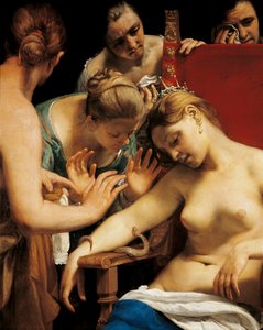 Kleopátra halála (részlet) alkotó: Guido Cagnacci