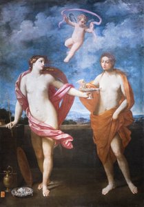 Liberalitás és szerénység allegóriája alkotó: Guido Reni